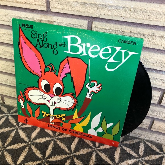 Vintage 60's "Sing Along with Breezy Songs of Christmas" Album - Kid's Record - Picture 1 of 10
